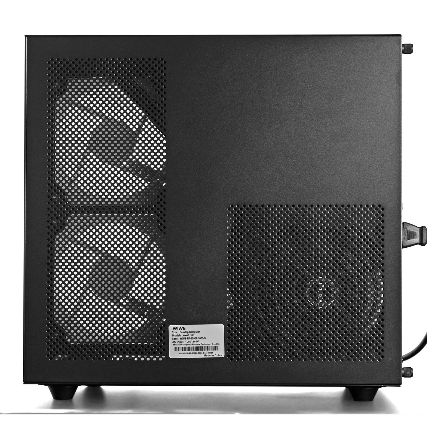 WIWB Gaming PC Desktop Ryzen 7 5700X, GeForce RTX 5060, 16GB DDR4 RAM, 1TB NVME SSD, Prebuilt Tower Computer for Gaming, Home VR (Black)