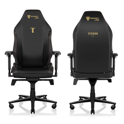 Secretlab Titan Evo Stealth Gaming Chair - Reclining - Ergonomic & Comfortable Computer Chair with 4D Armrests - Magnetic Head Pillow & 4-Way Lumbar Support - Small - Black - Leatherette