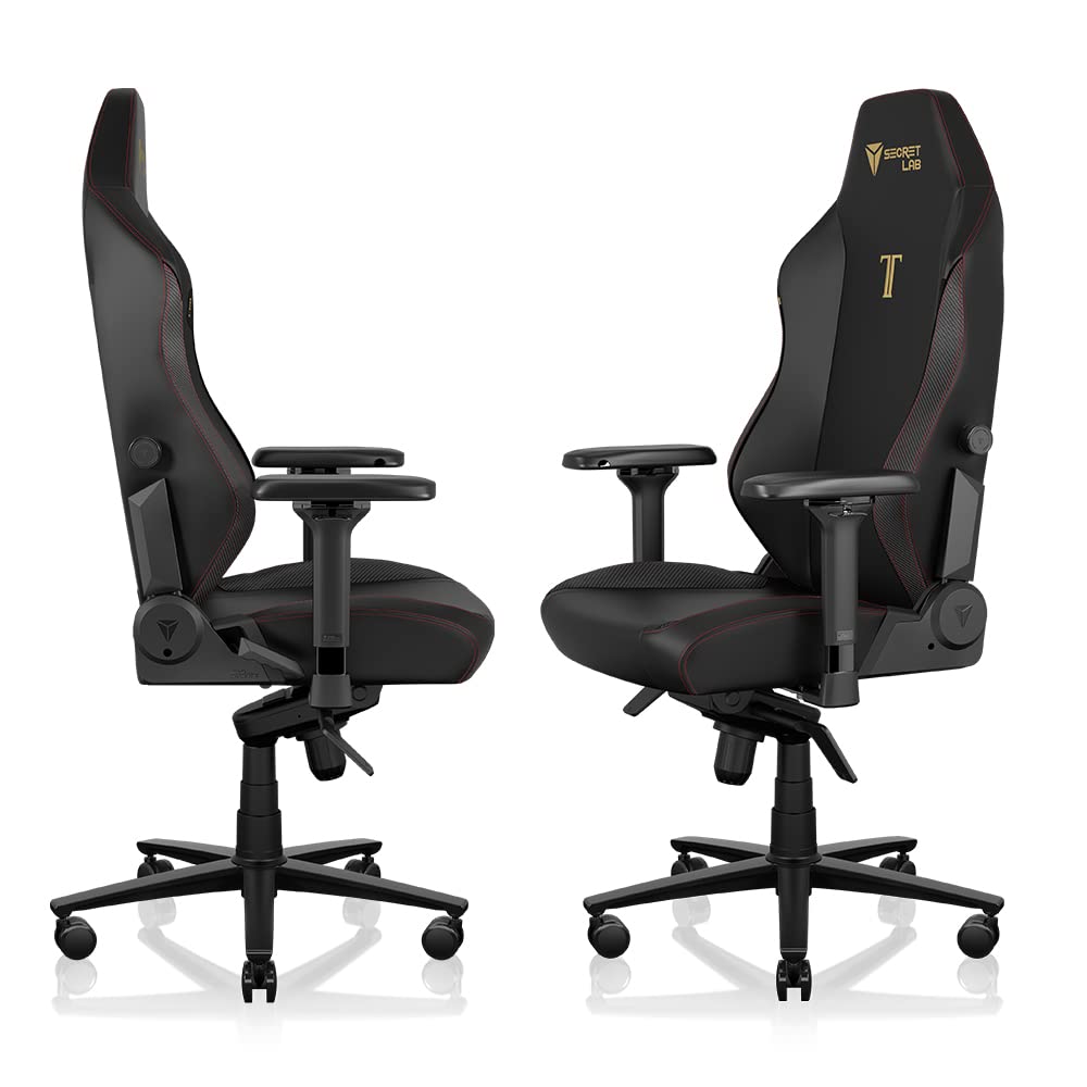 Secretlab Titan Evo Stealth Gaming Chair - Reclining - Ergonomic & Comfortable Computer Chair with 4D Armrests - Magnetic Head Pillow & 4-Way Lumbar Support - Small - Black - Leatherette